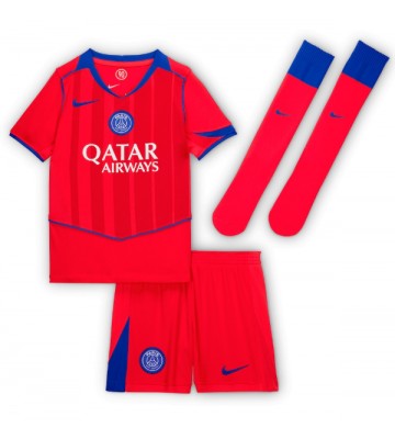 Paris Saint-Germain Willian Pacho #51 Tredjetrøje Børn 2025-26 Kortærmet (+ Korte bukser)
